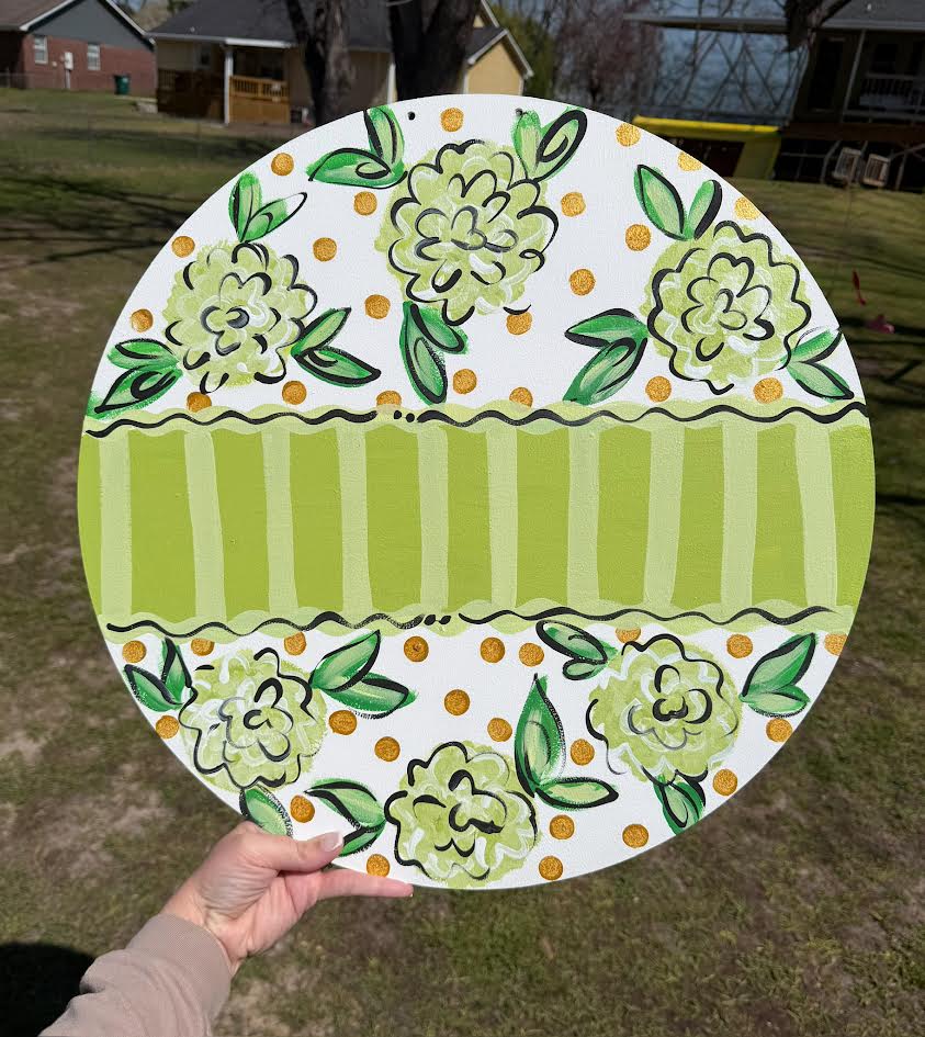 Personalized Hydrangea Round