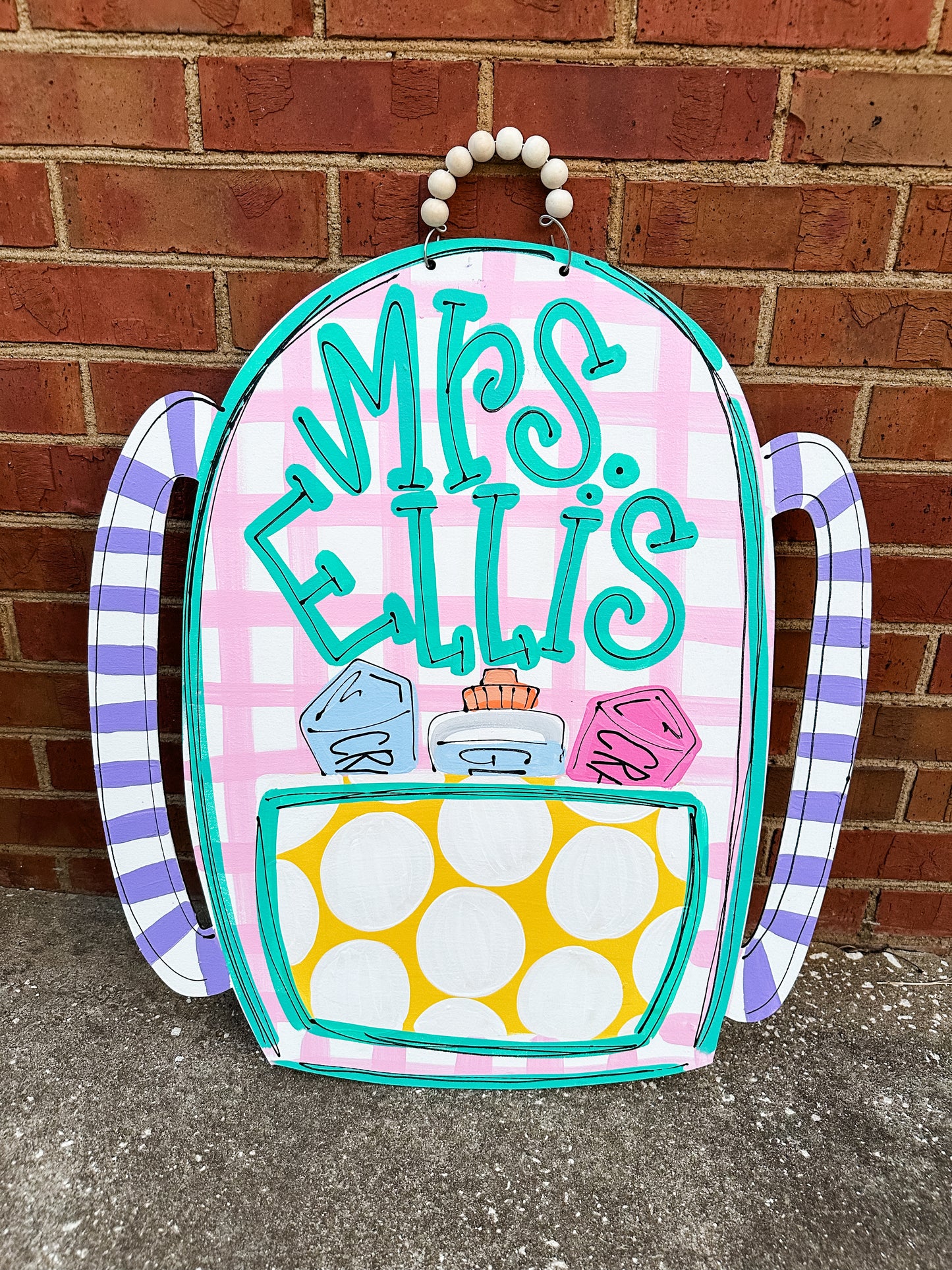 Plaid Bookbag