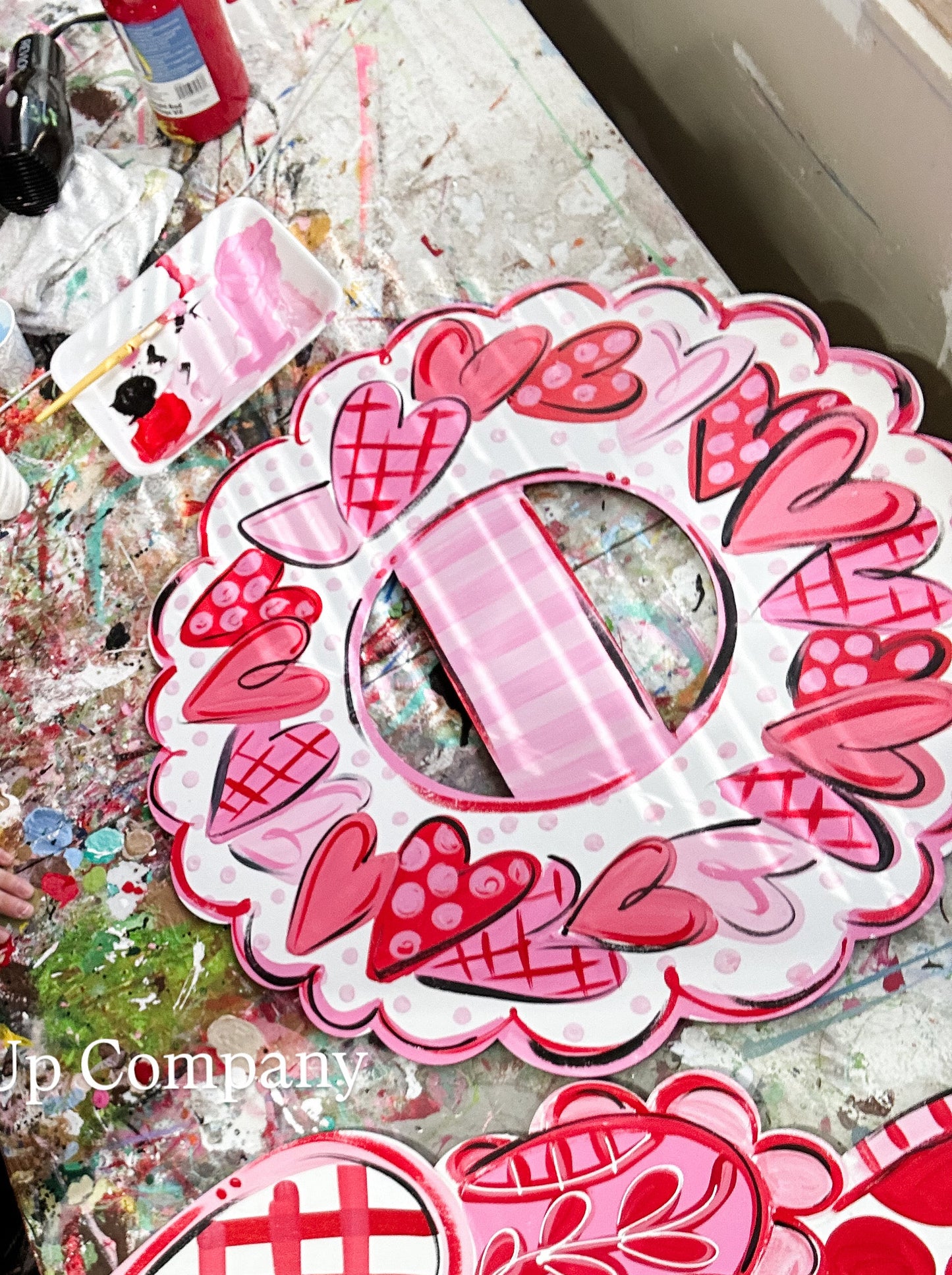 Valentines Heart Wreath- Personalized