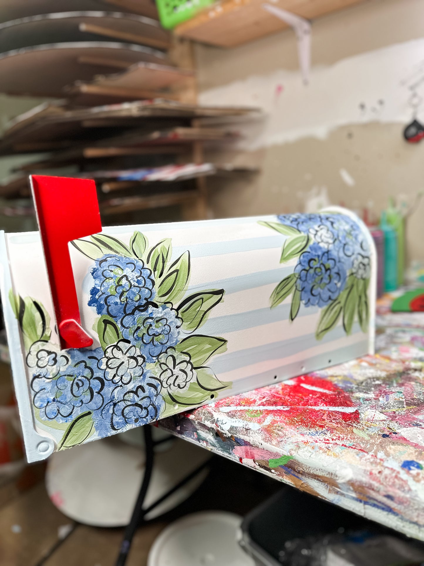 Painted mailbox