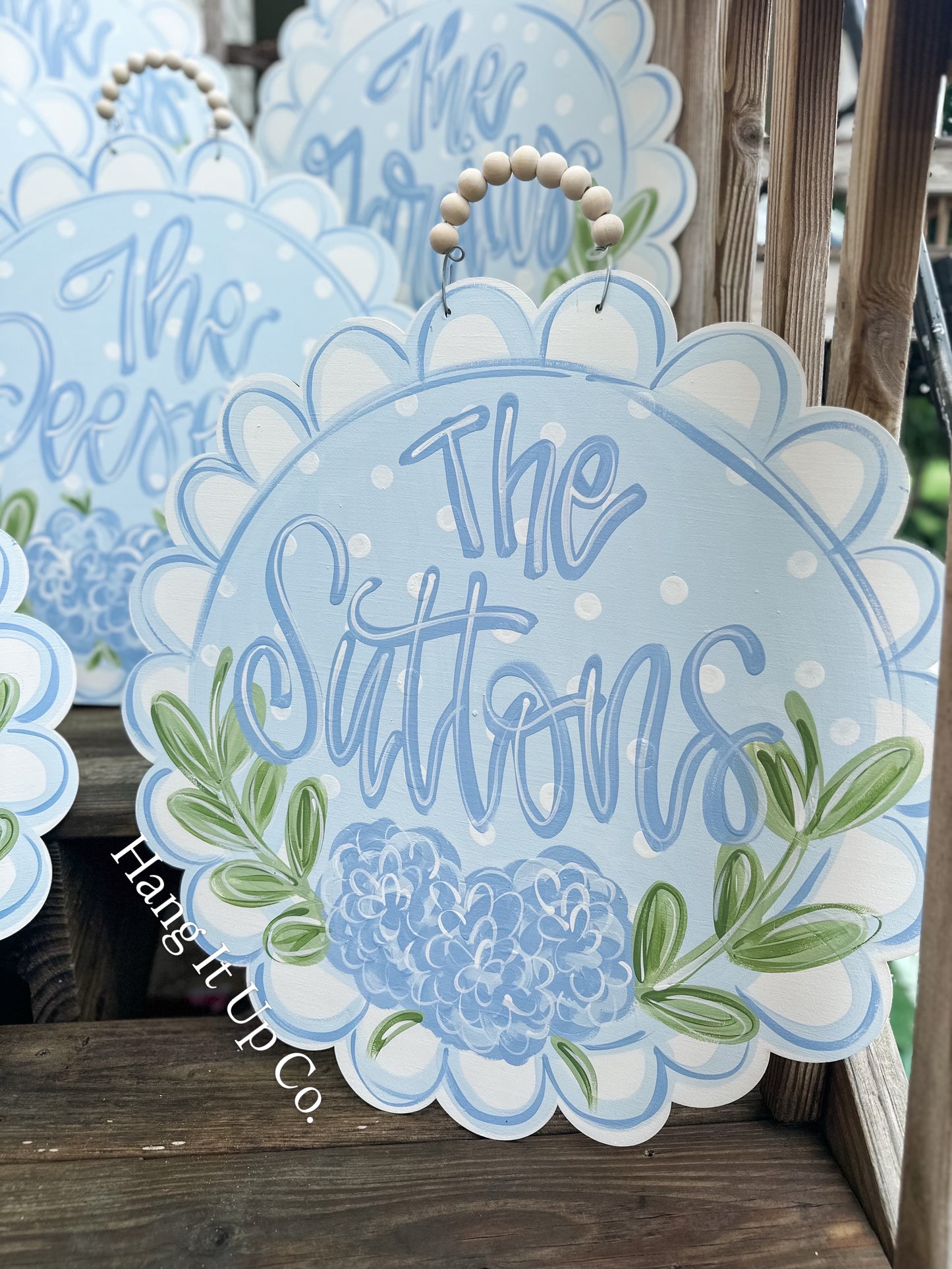 Scalloped Personalized Hydrangea