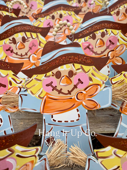Raffia Scarecrow with Glitter