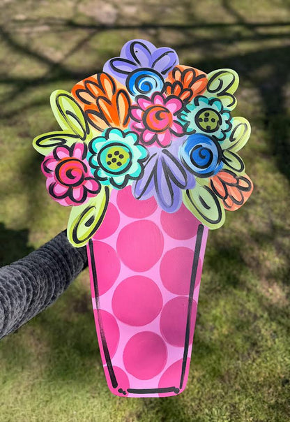 Bright Floral Vase