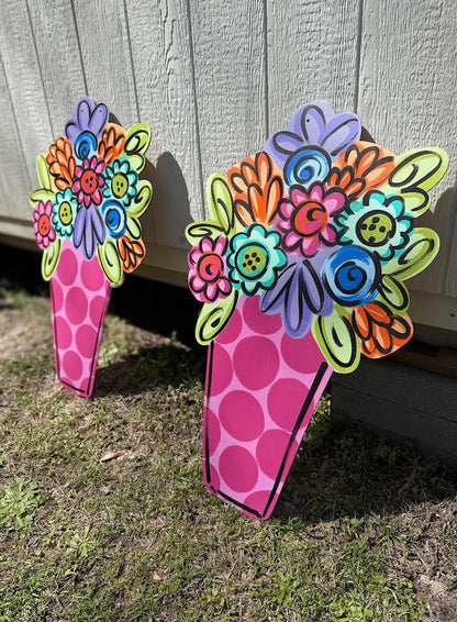 Bright Floral Vase