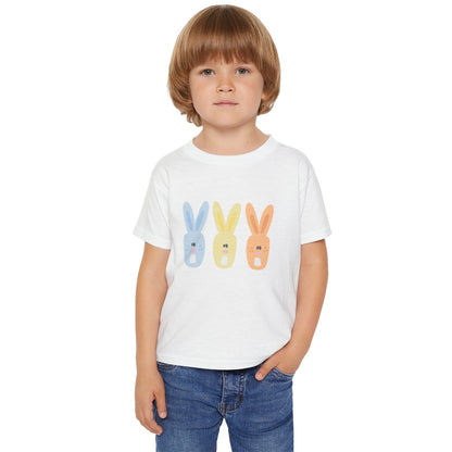 Boy Pastel Bunny Toddler T-Shirt for Spring Celebrations