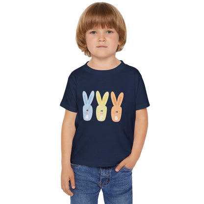 Boy Pastel Bunny Toddler T-Shirt for Spring Celebrations