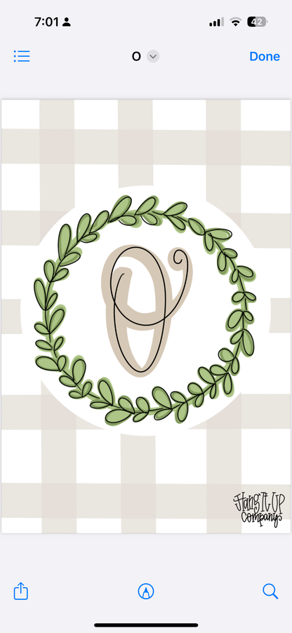 Plaid Garden Flag