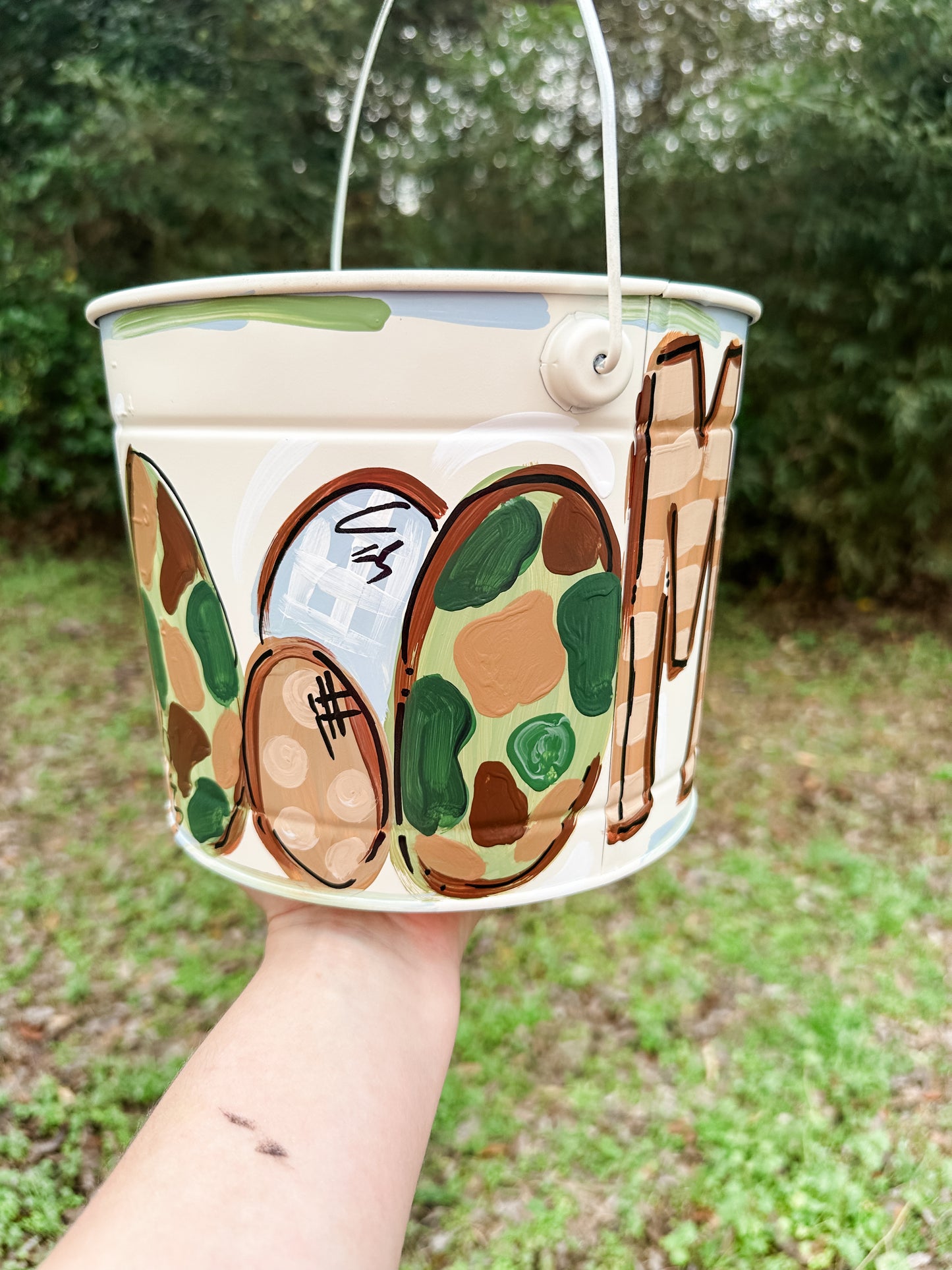 Boys Neutral Easter Bucket with Mallard