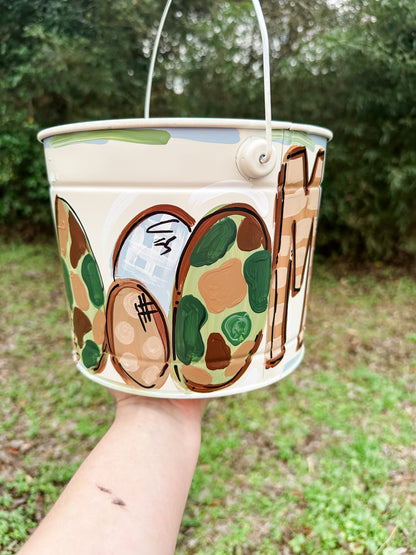 Boys Neutral Easter Bucket with Mallard