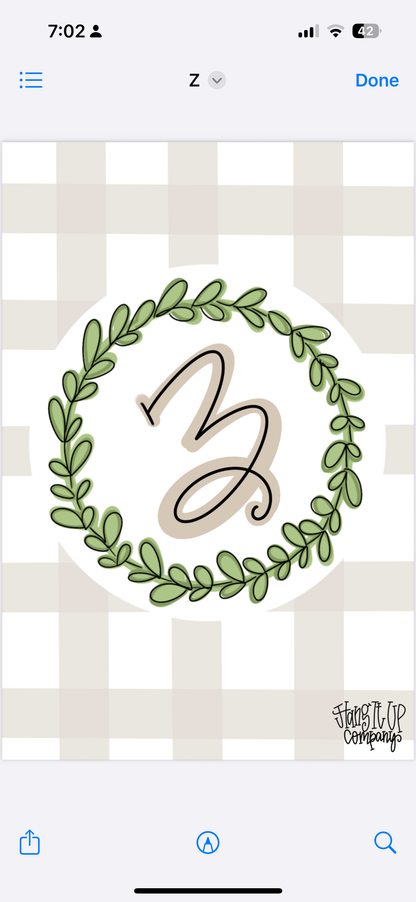Plaid Garden Flag