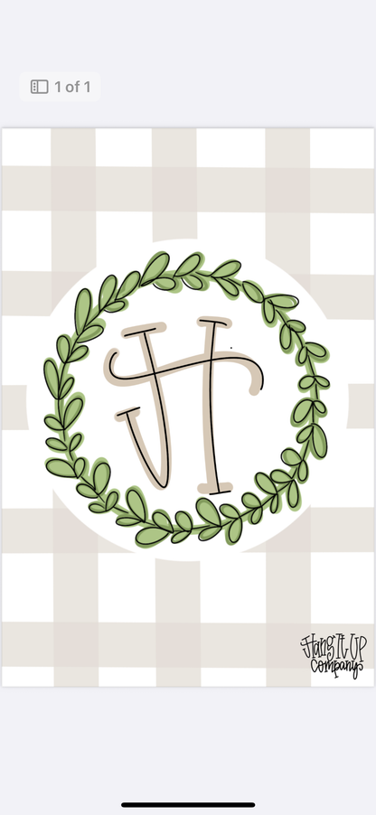 Plaid Garden Flag