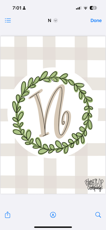 Plaid Garden Flag