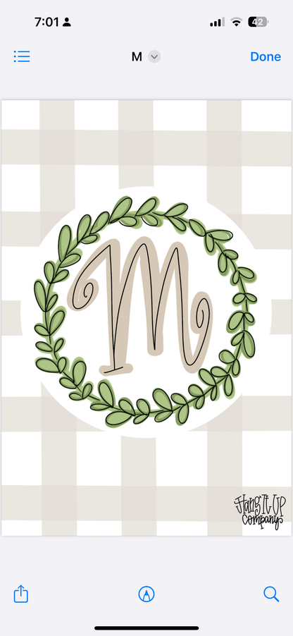 Plaid Garden Flag