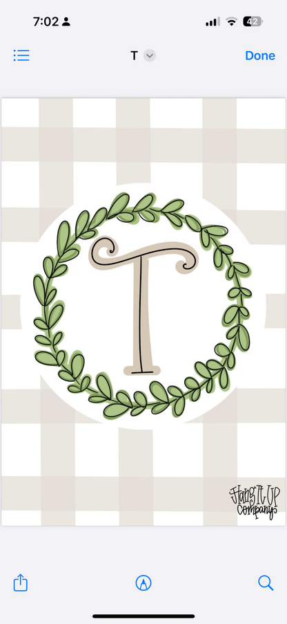Plaid Garden Flag