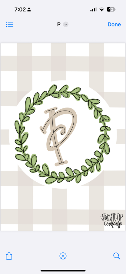 Plaid Garden Flag