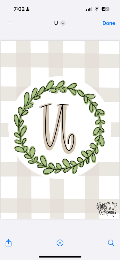 Plaid Garden Flag