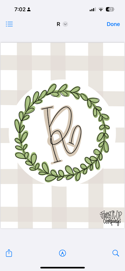 Plaid Garden Flag
