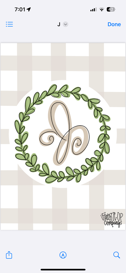 Plaid Garden Flag