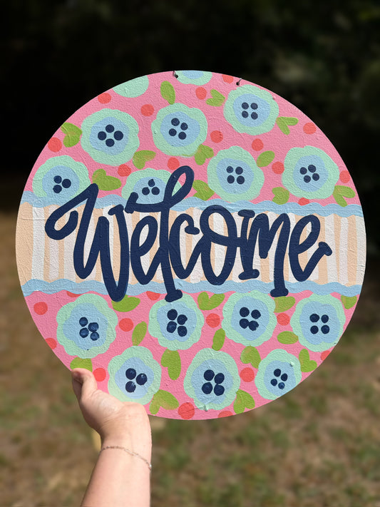 Personalized Coastal Garden Round