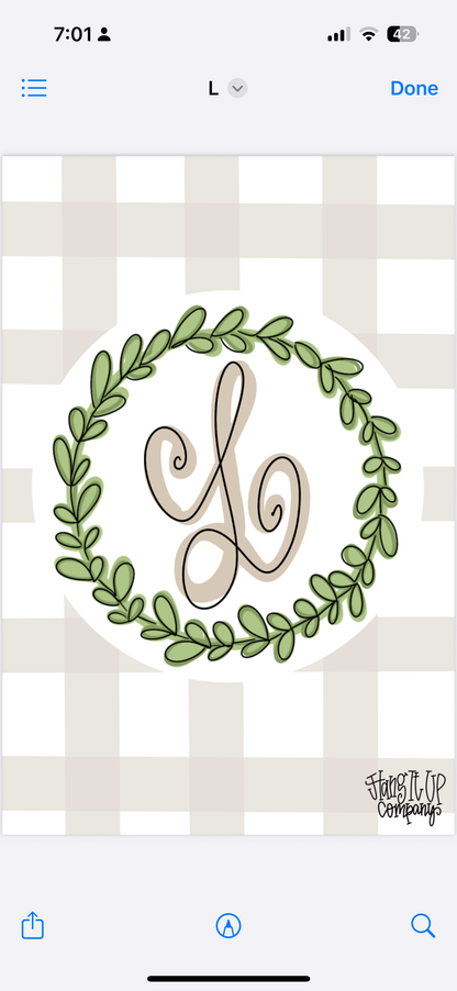 Plaid Garden Flag