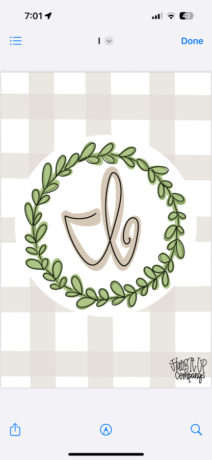 Plaid Garden Flag