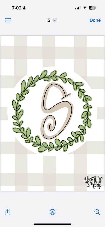 Plaid Garden Flag