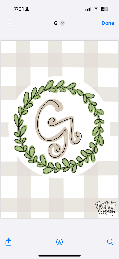 Plaid Garden Flag