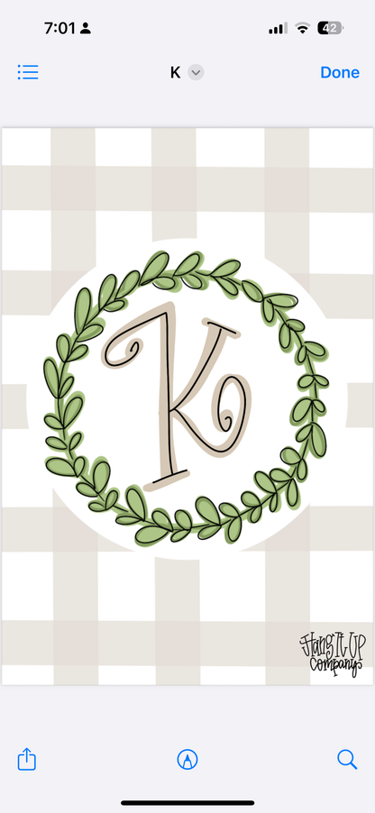 Plaid Garden Flag