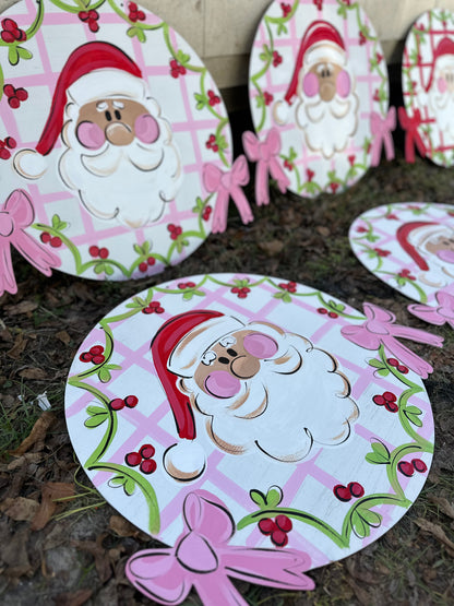 Santa Bow Round