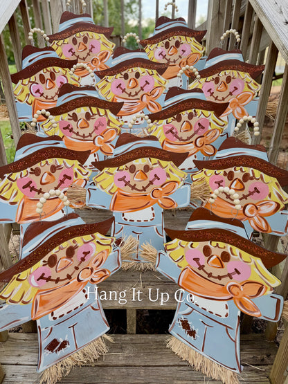 Raffia Scarecrow with Glitter