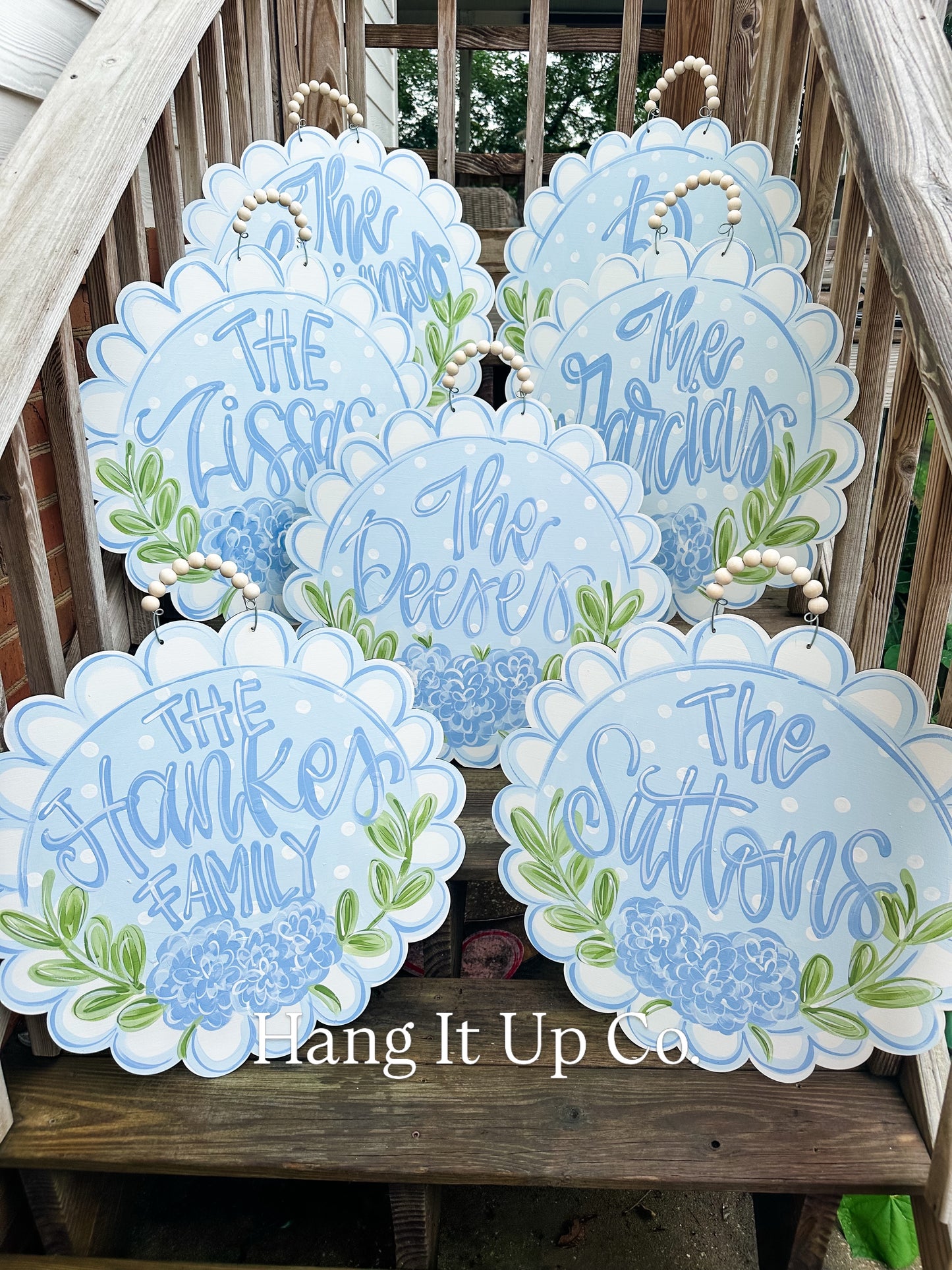 Scalloped Personalized Hydrangea