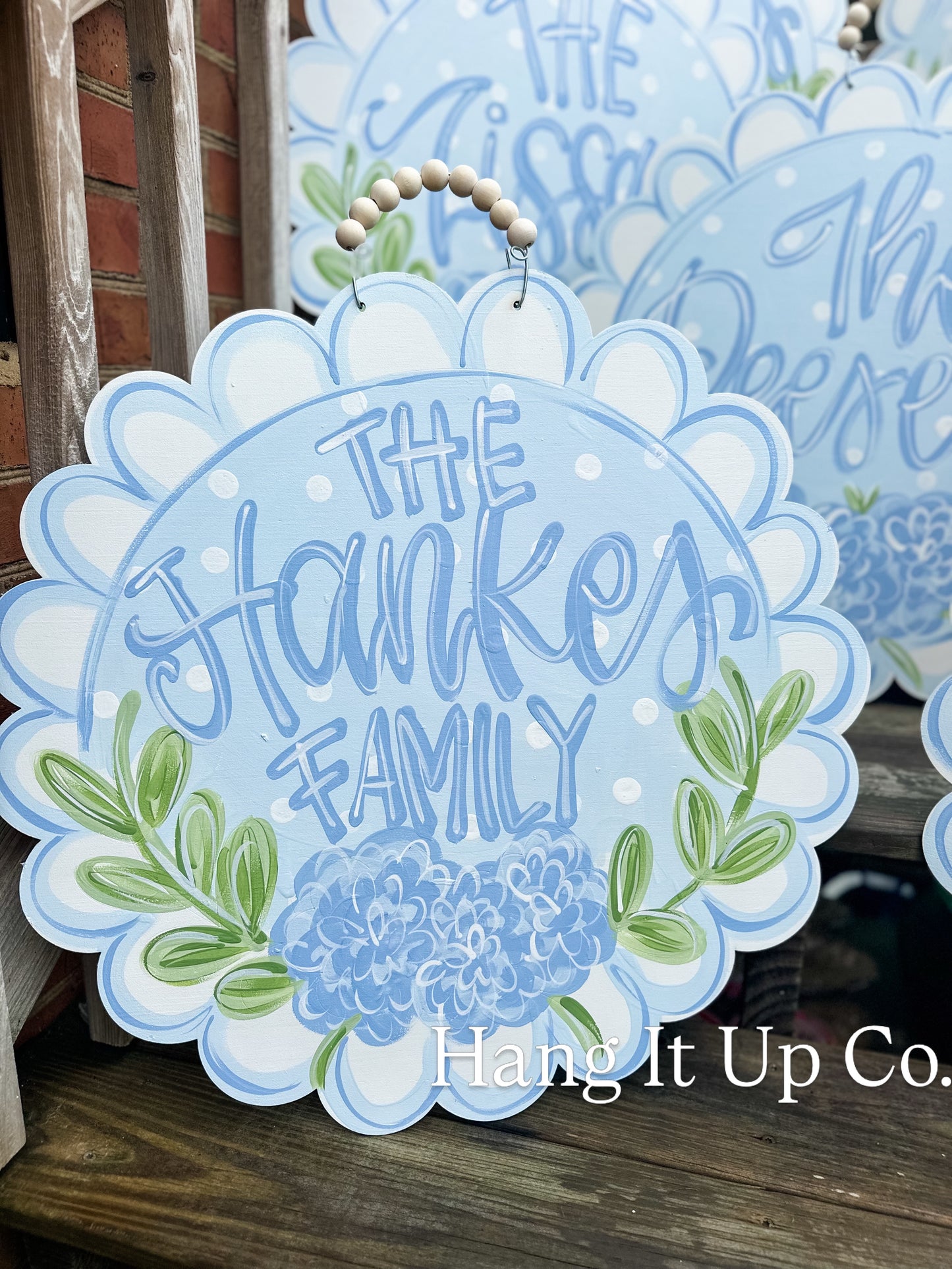 Scalloped Personalized Hydrangea