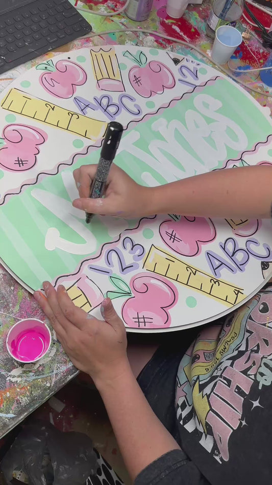 Soft Pastel Teacher Round